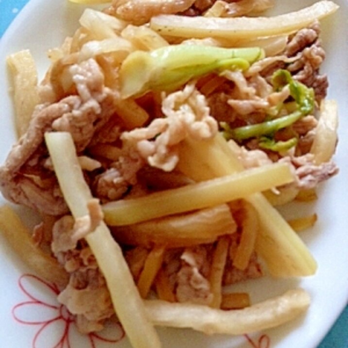 ささっと簡単! 大根と豚肉のしょうゆ炒め☆
